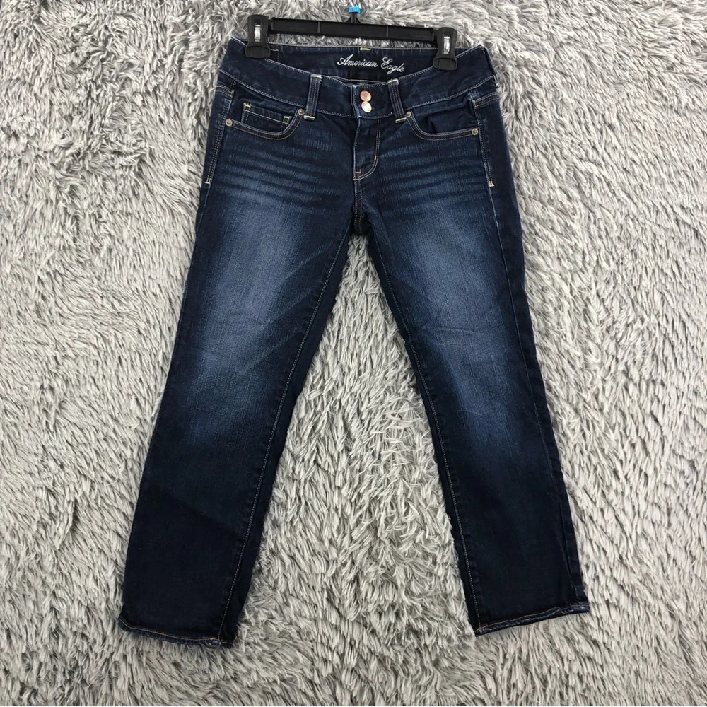 American Eagle Jeans Womens Size 4 Artist Crop Stretch Jeans